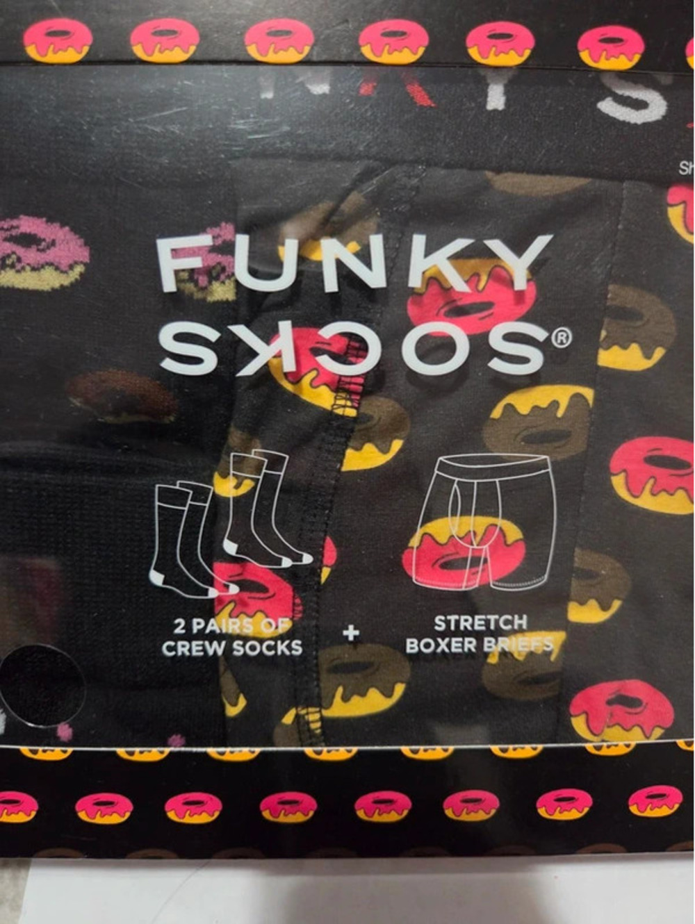 Donut socks and boxers large